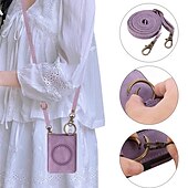 cheap Samsung Cases-Phone Case For Samsung Galaxy Z Flip 7 Z Flip 6 Z Flip 5 Z Flip 4 Back Cover with Lanyard Support Wireless Charging Kickstand Retro TPU PU Leather