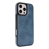 Недорогие Чехлы для iPhone-телефон Кейс для Назначение iPhone 17 Pro Max 17 Air i16 15 14 Pro Max Plus 16e 13 Pro Max Кейс на заднюю панель Защита от удара Ретро ТПУ Кожа PU