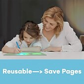 رخيصةأون أضواء الديكور-لوحة رسم ممتعة تتوهج في الظلام مع ضوء للأطفال، لوحة رسم تعليمية لتطوير مهارات الرسم أو الكتابة