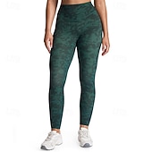 tanie Legginsy i legginsy do jogi-Damskie Legginsy capri Legginsy do jogi Wyszczuplenie brzucha Siłownia Obuwie sportowe Bieganie Doły Drukowanie Biały Granatowy Brązowy Jesień Sport Odzież sportowa Szczupła