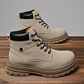 preiswerte Arbeitsschuhe-Outdoor-Arbeitsstiefel für Herren – robuste Schnürstiefeletten mit dicker Sohle zum Wandern, Bauen, für die Arbeit auf dem Bauernhof und für die tägliche Freizeit