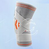 baratos Acessórios de Corrida-Masculino Pacote com 2 joelheiras de compressão esportiva Anti-Escorregar Tecido Dor no joelho Suporte de joelho Para Exercite-se LCA Levantamento de peso