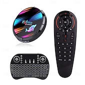 رخيصةأون تي في بوكس-صندوق تلفاز يعمل بنظام أندرويد 9.0، h96max s905x3، بلوتوث 4.0، شاشة رقمية بدقة 4K، يدعم H.265 Cortex A55، سعة تخزين 4 جيجابايت، 128 جيجابايت، 64 جيجابايت، 32 جيجابايت