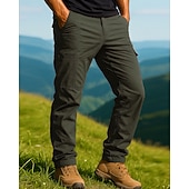 tanie Statki-Męskie Spodnie cargo Spodnie turystyczne Wodoodporne spodnie turystyczne spodnie turystyczne Zima Na wolnym powietrzu Regularny Keep Warm Wodoodporny Odporność na wiatr Spodnie Kieszeń Ciemnoszary