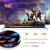 رخيصةأون تي في بوكس-صندوق تلفاز يعمل بنظام أندرويد 9.0، h96max s905x3، بلوتوث 4.0، شاشة رقمية بدقة 4K، يدعم H.265 Cortex A55، سعة تخزين 4 جيجابايت، 128 جيجابايت، 64 جيجابايت، 32 جيجابايت