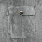 abordables Pantalons Cargo-Homme Pantalons Cargo Pantalon cargo Pantalon en velours côtelé Avec Poches Boutons tissé Couleur Unie Uni Doux Respirant Longueur complète Formel Bureau Travail Vacances Élégant Noir Marron