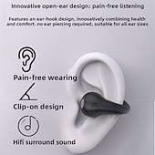 abordables Auriculares TWS-Q71 TWS True auriculares inalámbricos En el oido Auriculares de Gancho Bluetooth5.0 Deportes Impermeable Estéreo para Apple Samsung Huawei Xiaomi MI Entrenamiento de gimnasio Esquí Camping