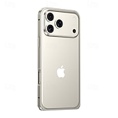 Недорогие Чехлы для iPhone-телефон Кейс для Назначение iPhone 17 Pro Max 17 Air 17 Противоударная рамка Защита от удара Ретро Металл