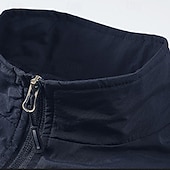 baratos Colete de Pesca Masculino-Homens colete ao ar livre Colete colete de pesca Ao ar livre Diário Moda Casual Primavera Outono Bolsos Poliéster Confortável Tecido Zíper Colarinho Chinês Normal Preto Laranja Cáqui Verde Tropa