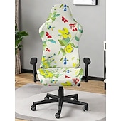 cheap Dining Chair Cover-Geometric Printed Kitchen Chair Cover, Polyester Slipcover, Durable Non-Slip Chair Protector for Dining Room and Home