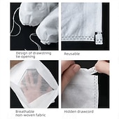 Недорогие Хранение вещей и организация пространства-100 шт. многоразовых сумок для хранения обуви со шнурком, нетканый пылезащитный чехол, дорожный органайзер для обуви, антижелтящий, влагостойкий, моющийся чехол для обуви, многоцелевая сумка для хранения для дома и путешествий