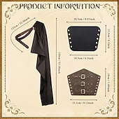 levne brnění-Retro Středověké Renesanční Zbraně a výzbroj Přehoz Náramek Válečník Viking Maškarní kostým Unisex Viking předvečer Všech svatých Karneval Výkon LARP Ren Faire Dospělí Přehoz Kolluk Celý rok