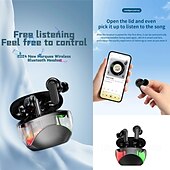 baratos Auscultadores TWS True Wireless-YW11 Fone de ouvido sem fio True TWS No ouvido Bluetooth 5.3 Luz LED Estéreo Com caixa de cobrança para Apple Samsung Huawei Xiaomi MI Treino de Ginástica Exterior Corrida Meninas
