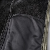 cheap Men's Jackets &amp; Coats-Men's Winter Jacket Fleece Jacket Casual Jacket Vacation Daily Thermal Warm Pocket Fleece Fall Winter Plain Fashion Streetwear Lapel Regular Black Khaki Army Green Dark Blue Jacket