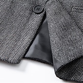 preiswerte Herrenweste-Herren Weste Gilet Urlaub Party Geschäft Mode Lässig Frühling Herbst Tasche Knöpfe Polyester Bequem Karomuster Streifen Einreihig Ein-Knopf Stehkragen Normale Passform Wein Marineblau Dunkelgray