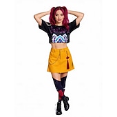 levne Kostýmy pro páry a skupiny-Lovci démonů z K-Popu Mira Romantika Saja Boys Cosplay kostým Halloween skupinové kostýmy pro páry Krásné šaty Huntrix Filmové kostýmy for Pro páry Pánské Dámské Dospělé předvečer Všech svatých