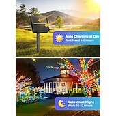 cheap Solar String Lights-LED Solar Christmas String Lights Outdoor Waterproof 100m 334.5Ft 1000LED/50m 171Ft 500 LED Solar Christmas Lights with Remote8 Modes Waterproof Patio Lights for Christmas Tree Patio Yard Garden Party Decor