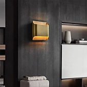 זול אורות קיר פנימיים-פמוט קיר פליז דו-אור של לותר, פמוט קיר דקורטיבי מפליז לחדר שינה, סלון או מסעדה, פמוט קיר בגימור ברונזה שחור