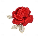 cheap Pins and Brooches-Brooches Classic Retro Flower Vintage Stylish Artistic Brooch Jewelry Watermelon For Wedding Party Gift Engagement Prom Festival