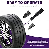 olcso Járműszolgáltatás-100 db gumiabroncs javító gumiszeg, gumiabroncs javító gumicsavarok fekete színben, gumiabroncs csavardugó, gyorsszerszám önkiszolgáló gumiabroncs javító szeg autó motorkerékpár gumiabroncshoz,