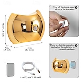 economico luci di Natale all&#039;aperto-Luce notturna a LED intelligente con sensore di movimento PIR, lampada da parete portatile magnetica, 3 modalità di illuminazione, installazione wireless per terrazza, ingresso, camera da letto,