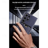 Χαμηλού Κόστους Samsung Θήκη-τηλέφωνο tok Για Samsung Galaxy S25 S24 S23 S22 Plus Ultra Α56 A16 A55 5G A15 Α54 Πίσω Κάλυμμα με βάση στήριξης Υποδοχή κάρτας Ανθεκτική σε πτώσεις Ρετρό TPU PU δέρμα