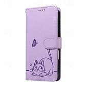 levne Ostatní pouzdra-telefon Carcasă Pro Google Pixel 10 Pro XL Pixel 9 Pro XL Pixel 8 Pro Pixel 7 Pro Pouzdro na peněženku Ochrana celého těla s Lanyardem Nárazuvzdorné Kočka Retro PU kůže