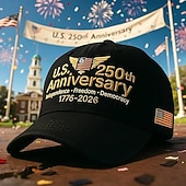 billiga U.S 250-årsjubileum-Förenta staternas 250-årsjubileumshatt hyllning patriotisk baseball keps justerbar retro tvättad frihets hatt veteran support cap justerbar patriotisk baseball hatt semiquincentennial