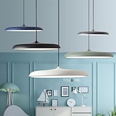 billige Pendellys-pendellampe, nordisk jernkunst hengelampe i tak, moderne flat design LED smijernslysekrone til soverom, spisestue, arbeidsrom