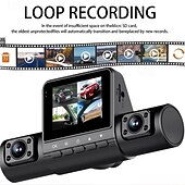 cheap Car DVR-1080p Full HD / Boot automatic recording Car DVR  Wide Angle 2 inch Dash Cam with Loop recording / Fast recording / Video  photo 4 infrared LEDs Car Recorder