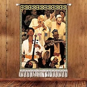 billiga Gobelänger-Skönhet Uyghur etnisk stil väggtapet konstnärlig bakgrundsdekoration boho hängande konst för sovrum vardagsrum eller café
