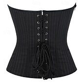 Недорогие Корсеты-Жен. Корсет Корректирующее белье Утягивающее белье Корректирующее белье Сексуальный корсет На каждый день Полоса Неровная кромка Открытая спина Отпуск Для улицы Свидание Без рукавов холодный прием