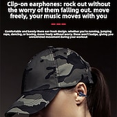 abordables Auriculares TWS-Q71 TWS True auriculares inalámbricos En el oido Auriculares de Gancho Bluetooth5.0 Deportes Impermeable Estéreo para Apple Samsung Huawei Xiaomi MI Entrenamiento de gimnasio Esquí Camping