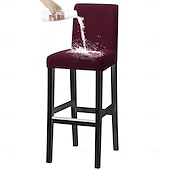 Недорогие Крышка обеденного стула-водонепроницаемые чехлы для стульев-табуретов, чехлы для стульев из спандекса с ромбовидным жаккардом, универсальные всесезонные чехлы для стульев для банкетов, свадеб и домашнего декора