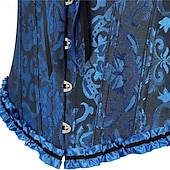 abordables Corsets-Femmes Corset Shapewear Serre-taille Gaine Sculptante Corset sexy Sexy Doux Fleuri Dos nu Vacances Soirée Rue Sans manches Corset Rose Claire Marron Bleu de minuit Printemps Automne Coupe sur mesure