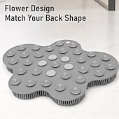 economico Gadget bagno-Tappetino per la pulizia dei piedi da doccia, in silicone, detergente esfoliante per la schiena, tappetino per la pulizia dei piedi con ventose per la parete antiscivolo - dita dei piedi che prudono,