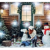 cheap Plug String Lights-8pcs Firework Lights Christmas Decorations Starburst Total 800LEDs Copper Wire Fairy Twinkle Lights Plug in String Lights Remote Control 8 Modes Waterproof Starburst Lights for Christmas Birthday Bedroom Corridor Patio Wedding