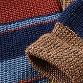 billiga cardigan tröja för män-Herr Cardigan Tröja Beskuren tröja Stickad tröja Ribbad Sticka Vanliga toppar Knappar Rand Sjalslag Mode Klassisk Semester Dagliga kläder Kläder Höst Vinter Vinrött M L XL