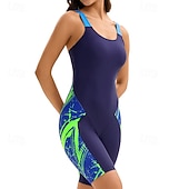 baratos Rash Guards de Uma Peça-Mulheres Anti Atrito Trajes de banho de corpo inteiro Segunda-pele para Mergulho Retalhos UPF50+ Secagem Rápida Elasticidade Alta Sem Manga Roupa de Banho Surfe Mergulho Snorkeling Verão