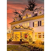 cheap Solar String Lights-LED Solar Christmas String Lights Outdoor Waterproof 100m 334.5Ft 1000LED/50m 171Ft 500 LED Solar Christmas Lights with Remote8 Modes Waterproof Patio Lights for Christmas Tree Patio Yard Garden Party Decor