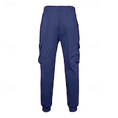 economico Carico-Per uomo Pantaloni da Tuta Cargo Pantaloni da tuta Joggers Pantaloni Coulisse Tasca Elastico in vita Semplice Comodità Quotidiano Sport all'Aperto Moda Casual Rosa Rosso Micro-elastico