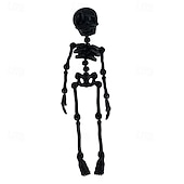 levne Party Supplies-3D tištěné kostrové lidské klouby pohyblivé dětské halloweenské hračky kreativní samolepky na ledničku
