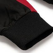 baratos moletons básicos-Homens Moletom Conjunto de roupas Colarinho Chinês Ao ar livre Diário Esportes Com Cordão Zip Up Bolsos Bloco de cor Preto Azul Marinha Cinzento Claro Poliéster Roupas Esportivas Moda Roupa de rua