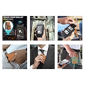 Χαμηλού Κόστους Αποθήκευση &amp; Οργάνωση-ανδρικές υποδοχές καρτών pu δέρματος για επαγγελματίες τύπους για αεροτομή, μακρύ πορτοφόλι, μεγάλη χωρητικότητα, μεταλλική θήκη καρτών, κομψός διοργανωτής πιστωτικών καρτών για άνδρες