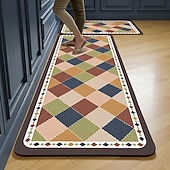 levne Běžecké koberce-Kuchyňské běhouny, jednoduché moderní domácí kuchyňské rohožky, křemelina, savá, odolná proti olejům, rychleschnoucí, odolná proti skvrnám, snadná údržba, řezatelné, protiskluzové, koberce do vchodu,