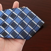 economico Cravatte e papillon da uomo-Per uomo Cravatte Classico A Quadri / A Righe / Chevron / Rotondo Serata Formale Data Festa &amp; Sera