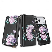 cheap iPhone Cases-Phone Case For iPhone 17 Pro Max 17 Air 16 15 14 Pro Max Plus 13 Pro Max Wallet Case Detachable Full Body Protective with Lanyard Retro Genuine Leather