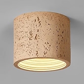 levne Jednoduché stropní osvětlení-LED stropní svítidlo 14cm, kamenné, zapuštěné, keramické, dřevěné, umělecký styl, formální styl, stropní svítidlo do chodby, teplá bílá, 110-240V