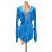 Fringe Latin Dress Women's Performance Training High Spandex4