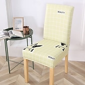 כיסוי לכיסא אוכל נמתח, כיסוי מושב קצר נשלף ורחיץ ידידותי לחיות מחמד, מגן כיסא עמיד למלון, חדר אוכל, אירועים, מסיבת חתונה זול כיסוי כיסא אוכל-כיסוי לכיסא אוכל נמתח, כיסוי מושב קצר נשלף ורחיץ ידידותי לחיות מחמד, מגן כיסא עמיד למלון, חדר אוכל, אירועים, מסיבת חתונה